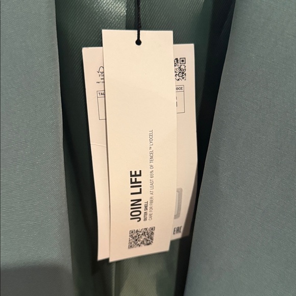 Zara LONGLINE STRAIGHT BLAZER Sage Green New - Picture 4 of 6